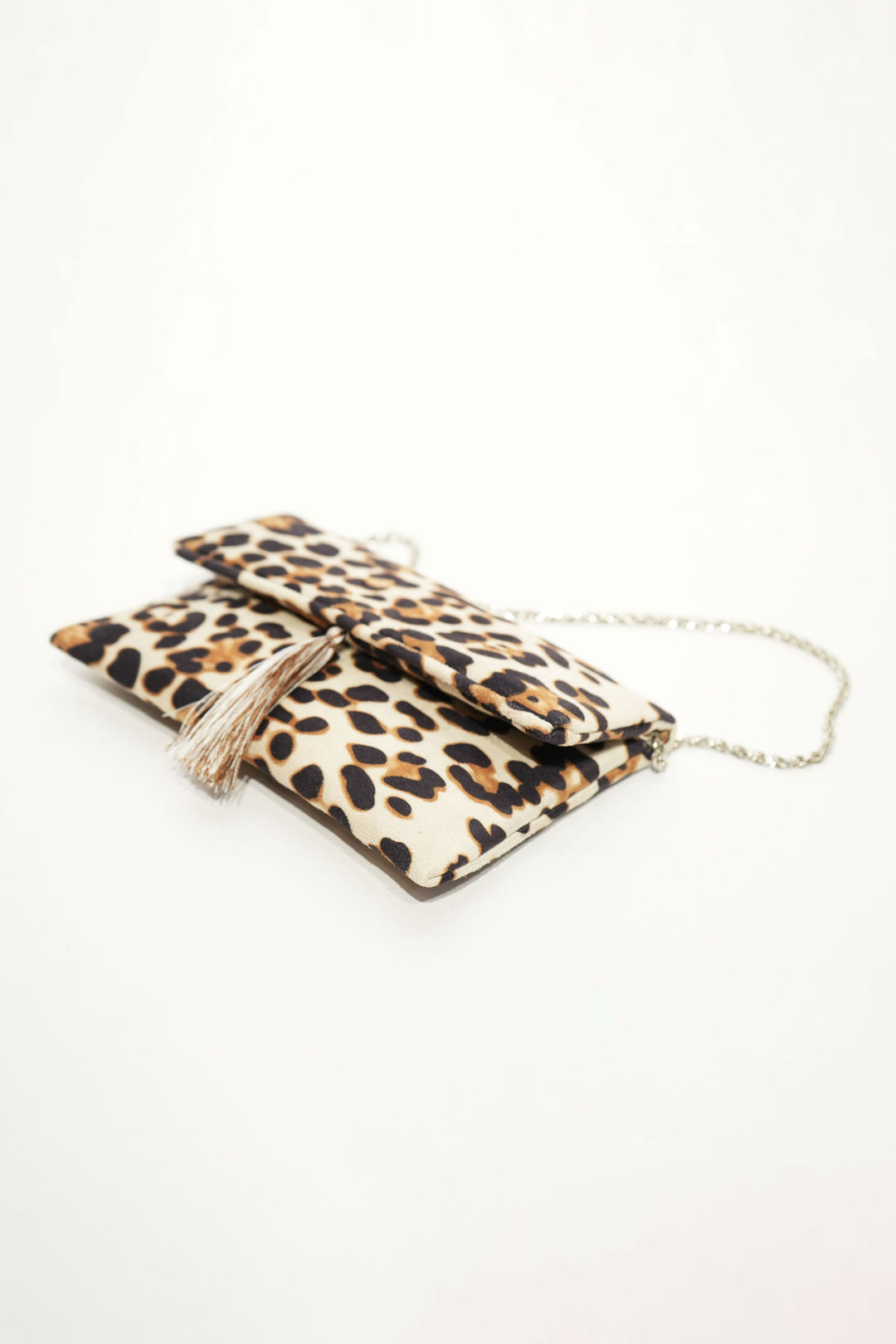 Tassel Charm Clutch (Leopard)
