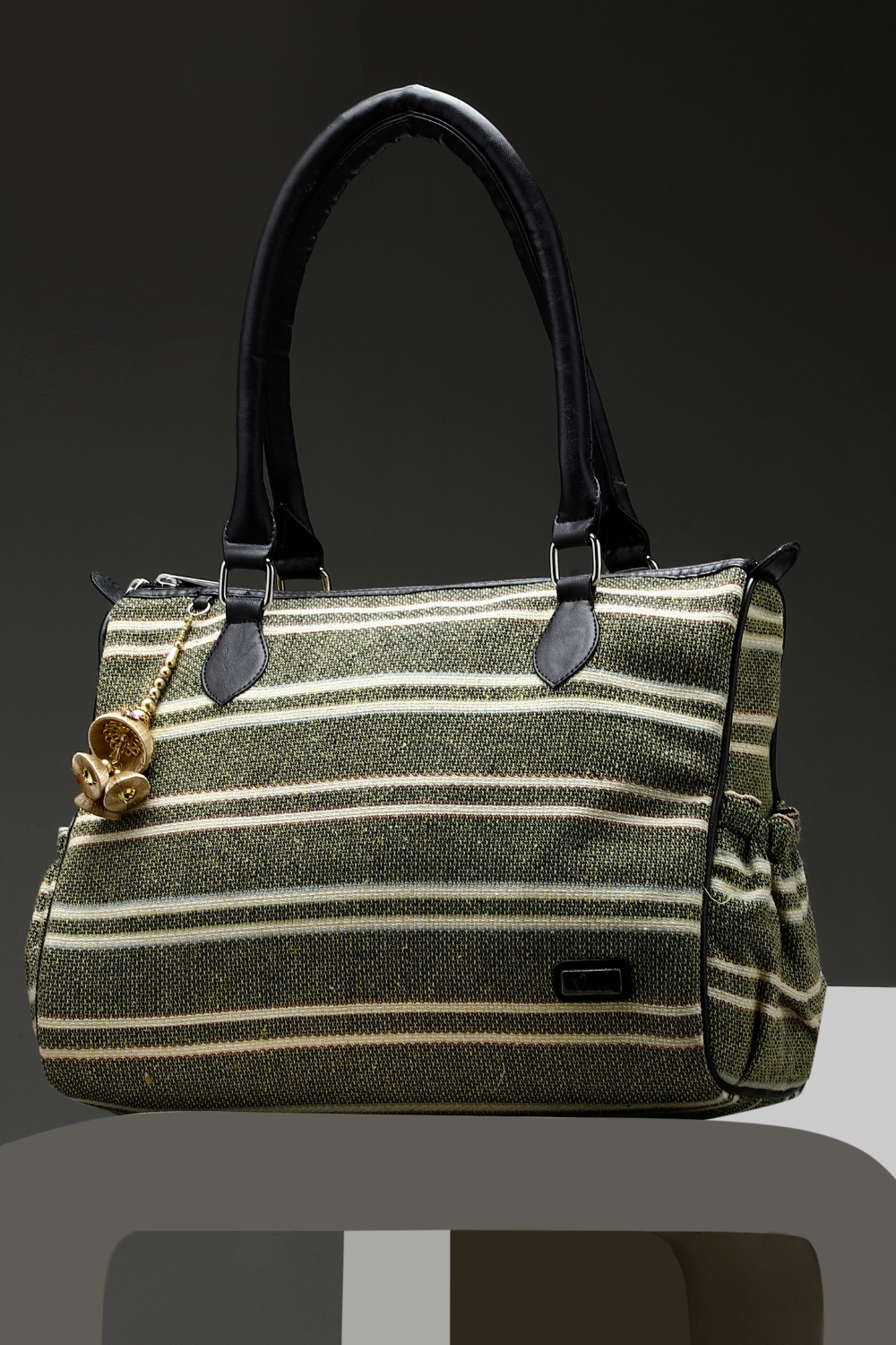 Striped Verve Tote Bag