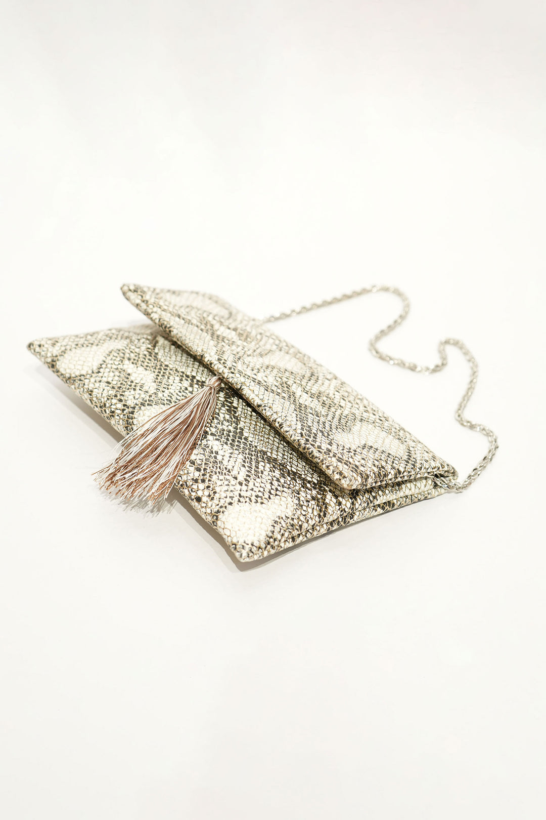 Tassel Charm Clutch (Leopard)