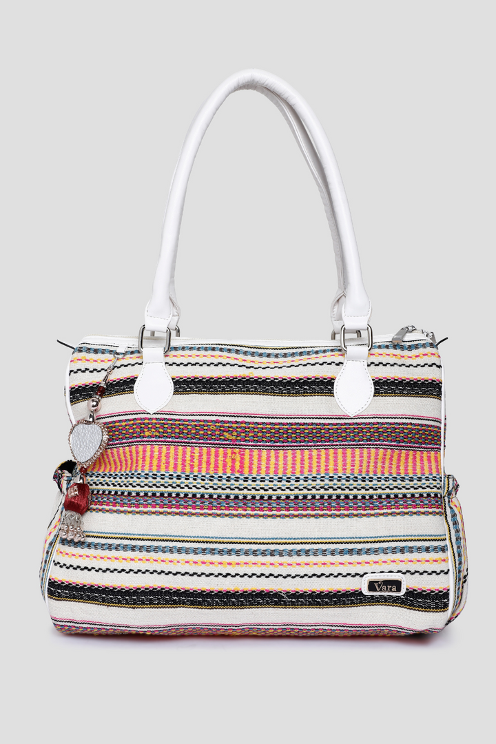 Striped Verve Tote Bag