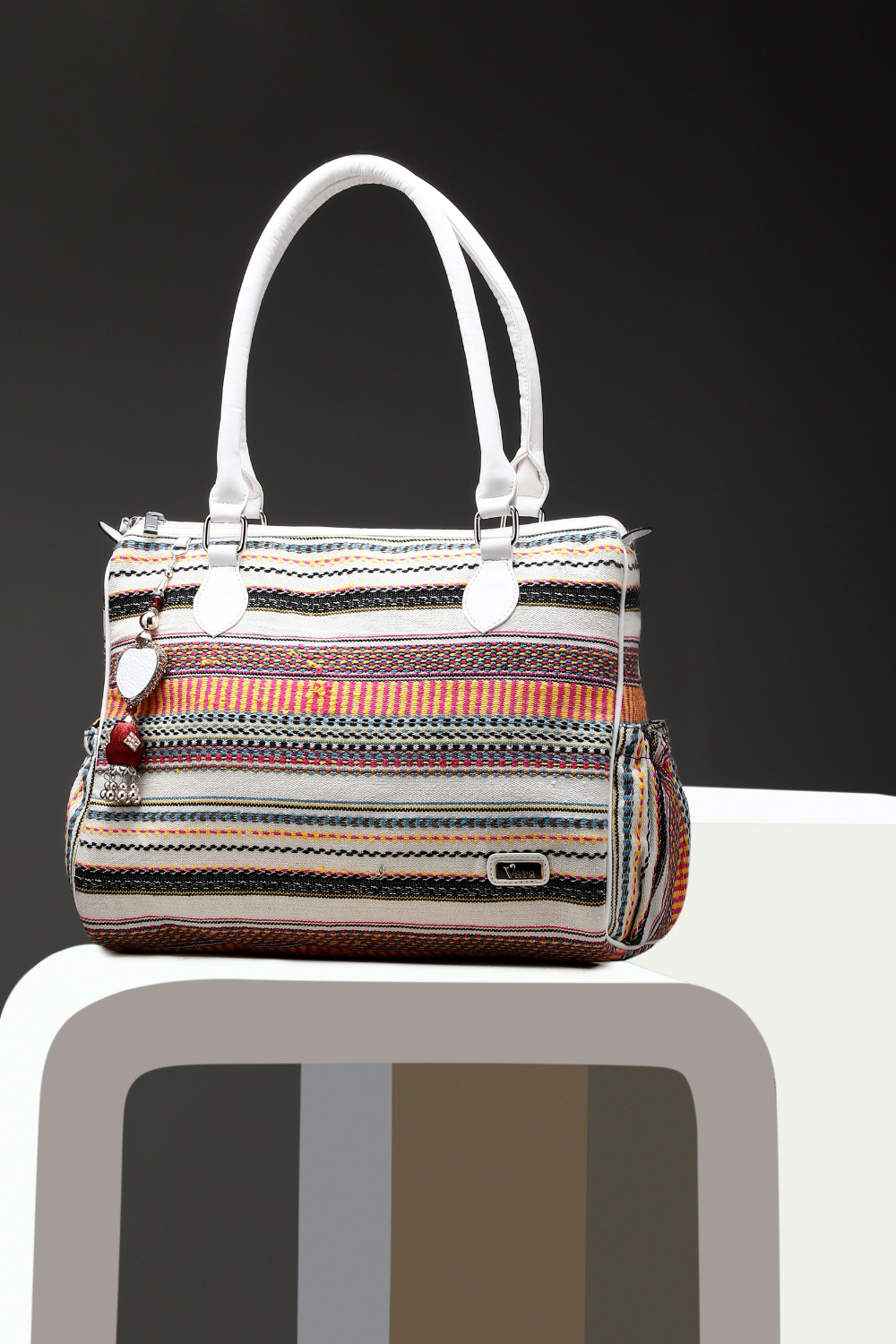 Striped Verve Tote Bag