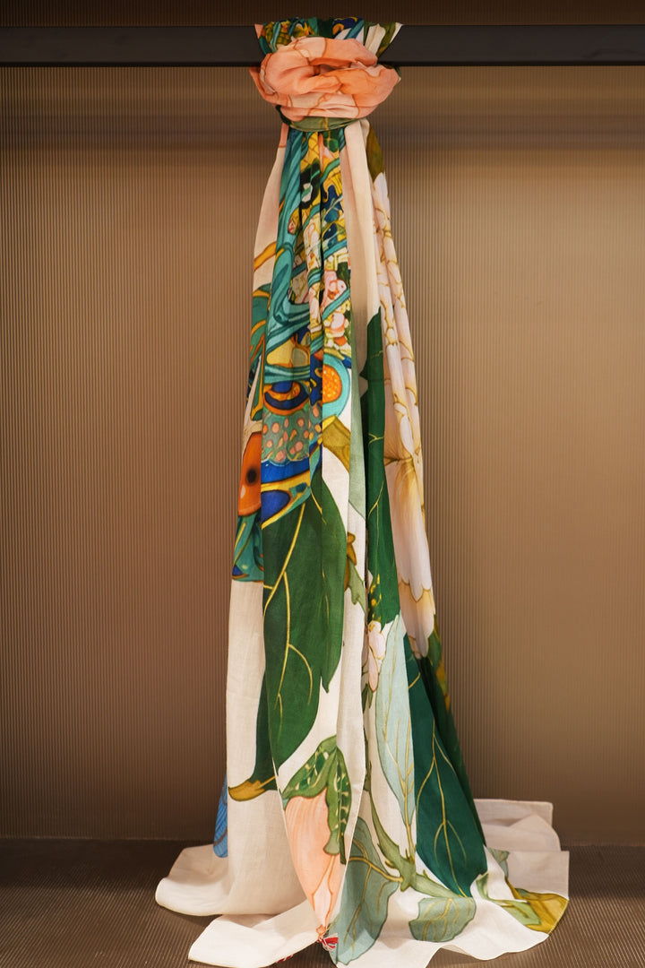 Floréa Print Cotton Scarf