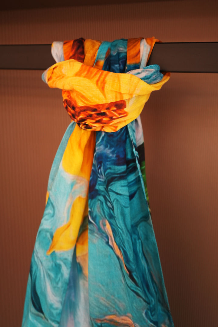Floréa Print Cotton Scarf