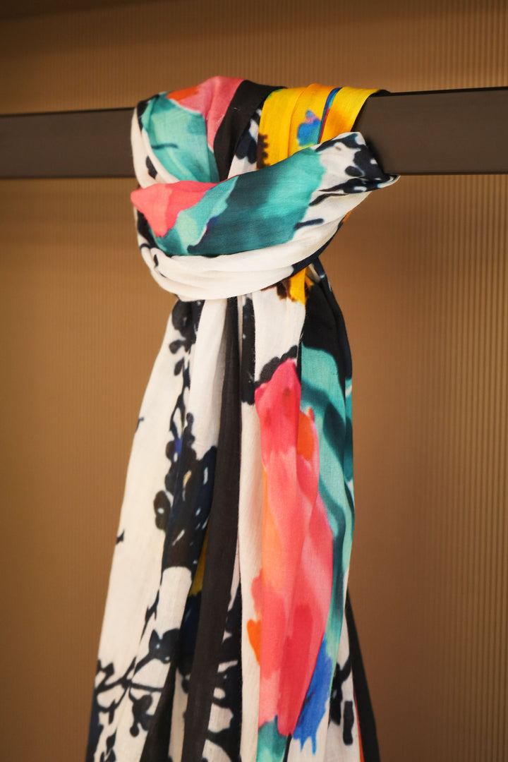 Floréa Print Cotton Scarf