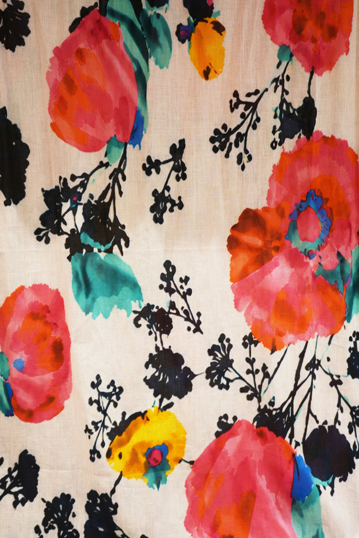Floréa Print Cotton Scarf