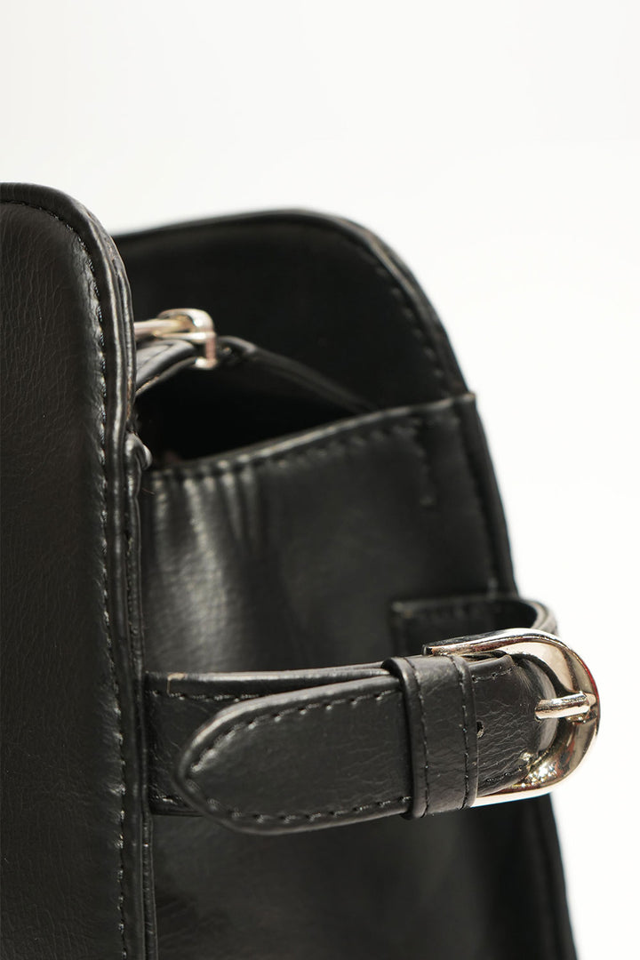 Noir Grace Structured Handbag