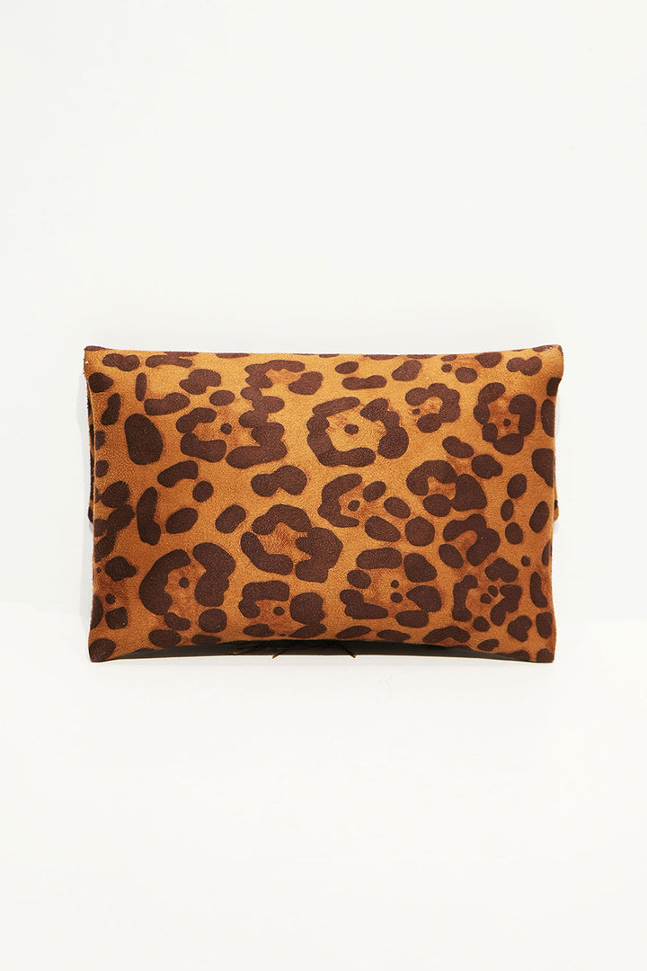 Tassel Charm Clutch (Leopard)