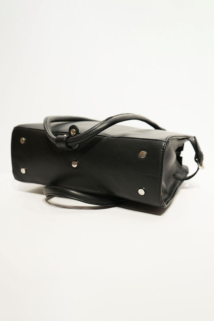 Noir Grace Structured Handbag